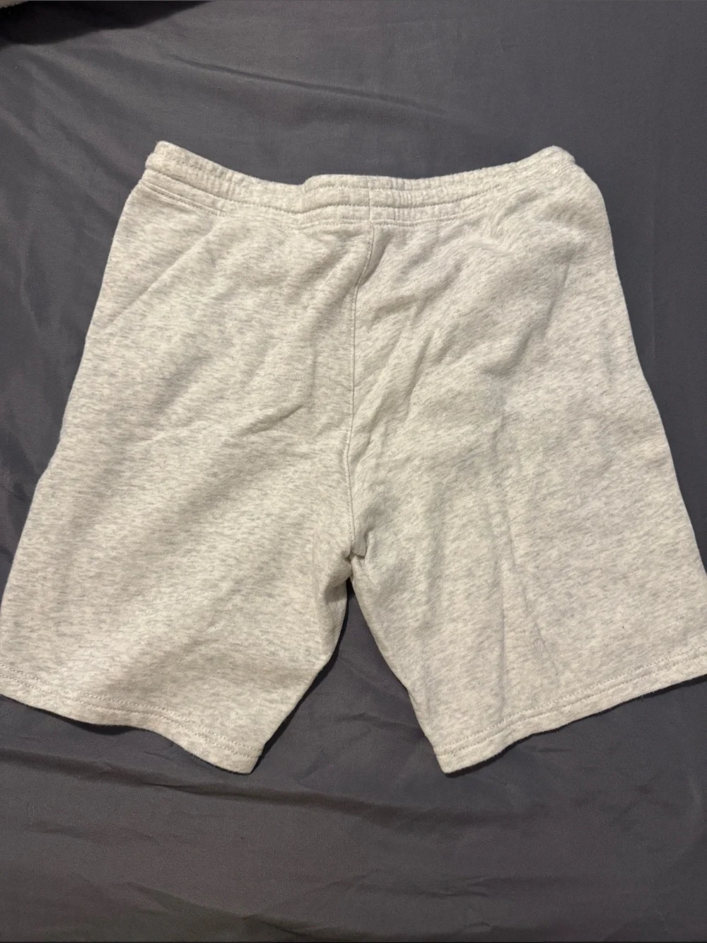 Boy’s Youth Light Gray Relax Graphic Cotton Blend Shorts